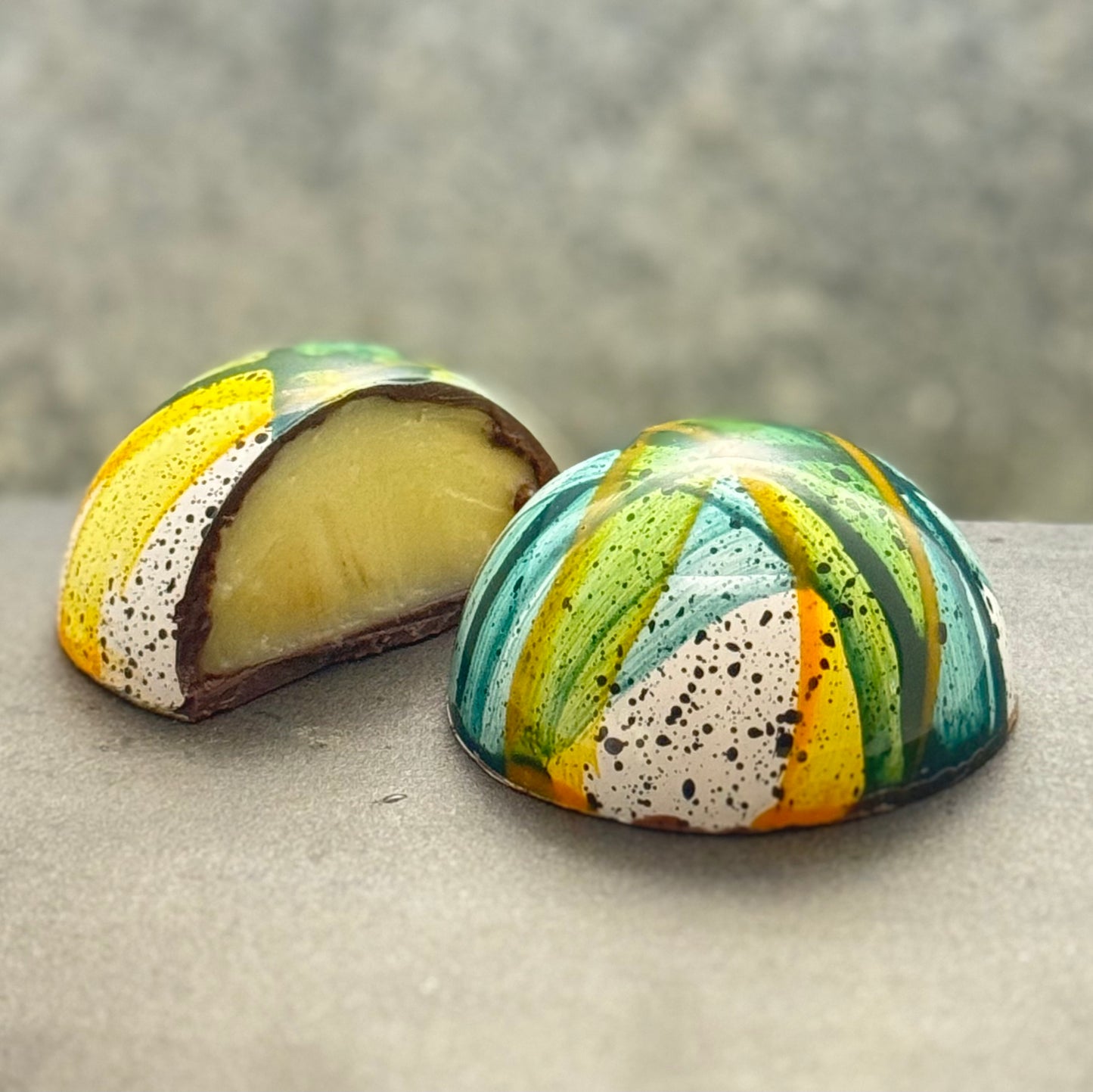 "THE LIME & BASIL" - 4 Lime & Basil Bonbons